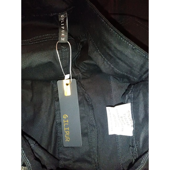 Gilipur Womens Black Cargo Pants Wide Leg Utility Trousers TL0268 Size M NWT - Picture 2 of 5